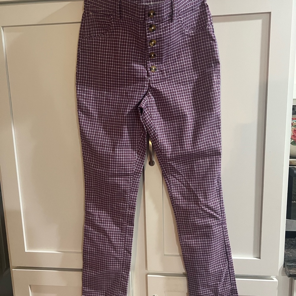 Urban Outfitters plaid five button pants